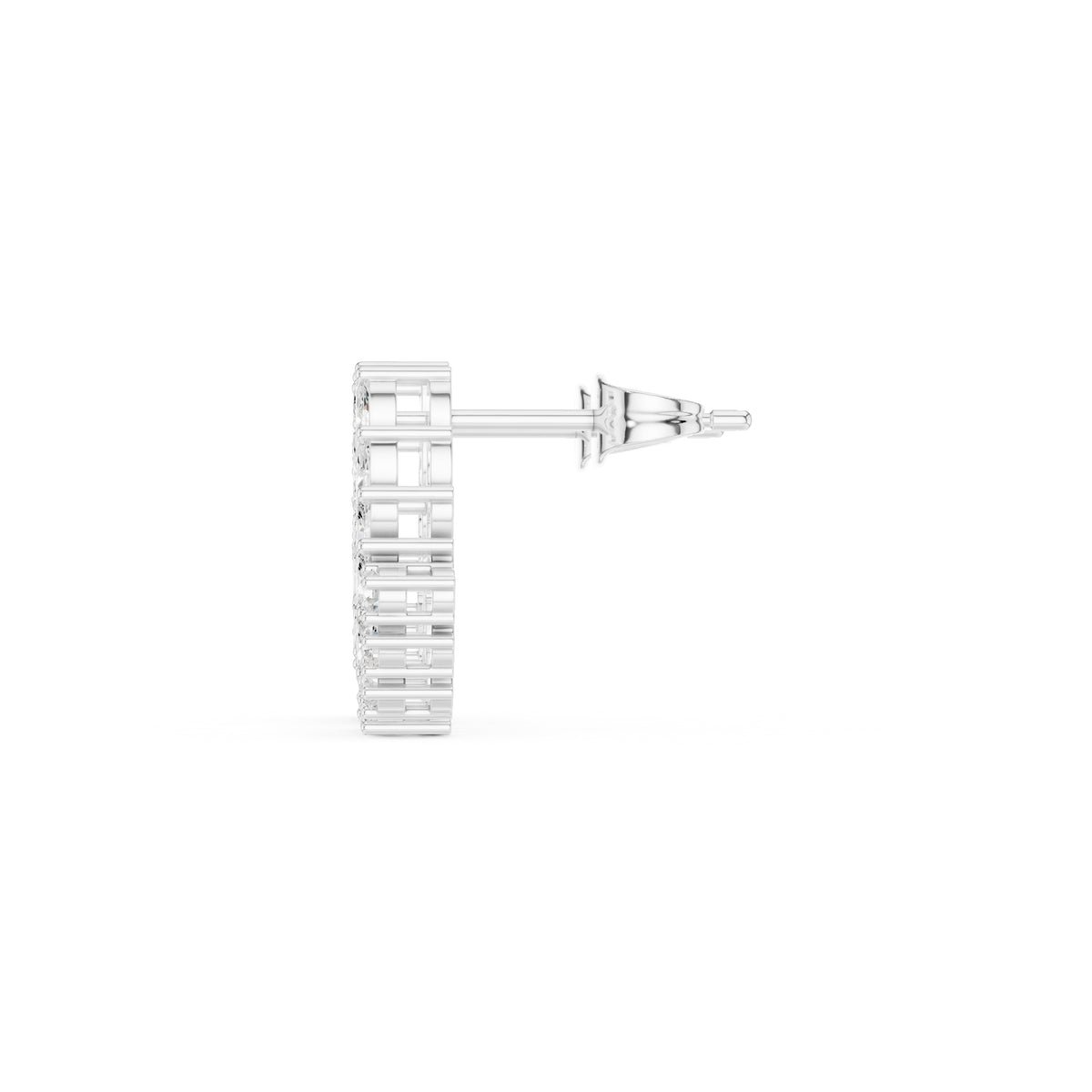 The Laurel Vine Lan Grown Diamond Studs White Gold