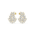 The Laurel Vine Lan Grown Diamond Studs Yellow Gold