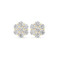 The Crown Lan Grown Diamond Earrings Yellow Gold