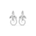 The Garland Floral Lab Grown Diamond Studs White Gold