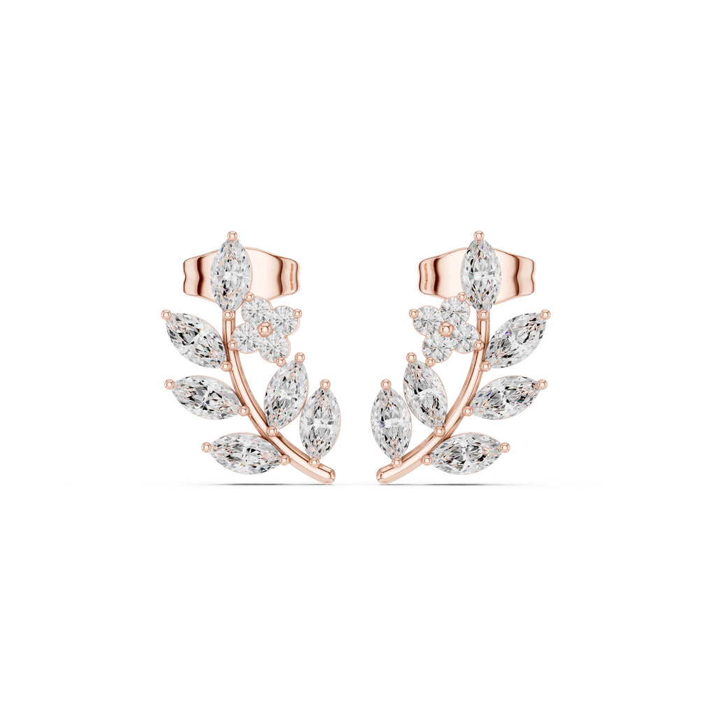 The Willow Vine Lan Grown Diamond Climbers Rose Gold