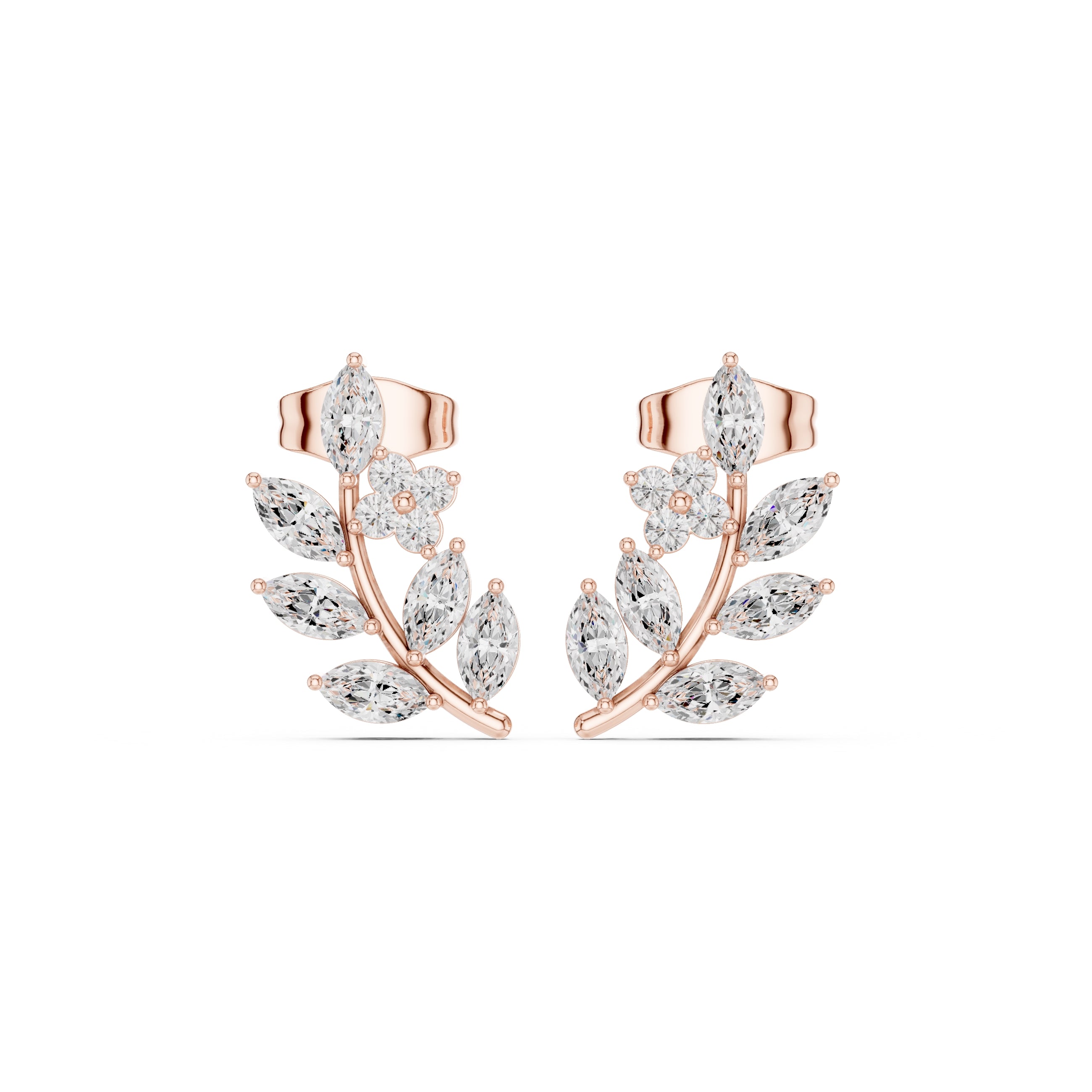 The Willow Vine Lan Grown Diamond Climbers Rose Gold