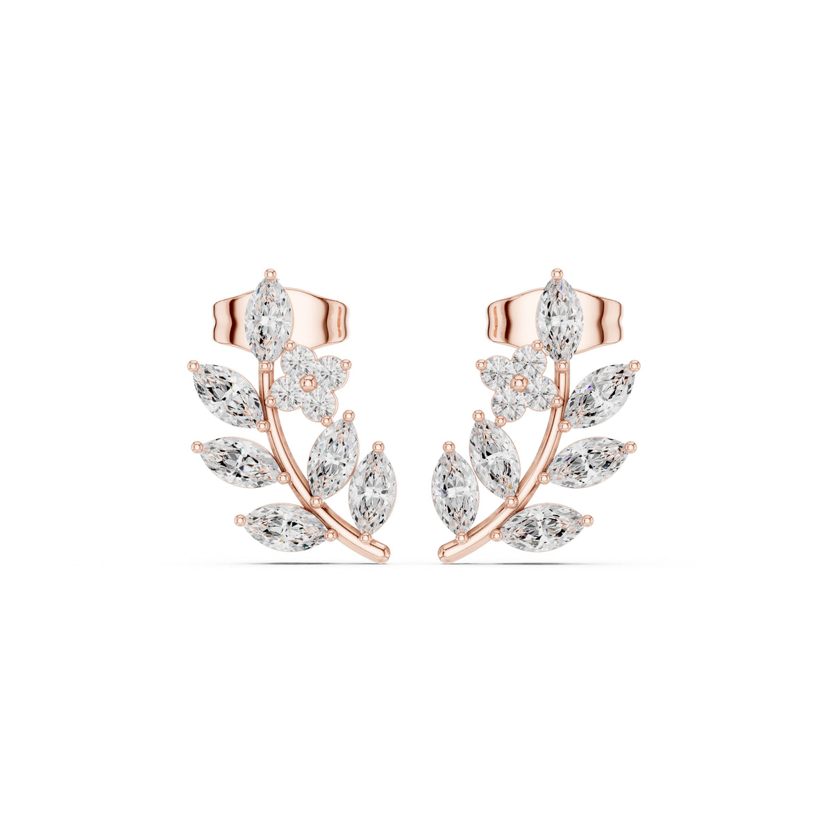 The Willow Vine Lab Grown Diamond Climbers Rose Gold