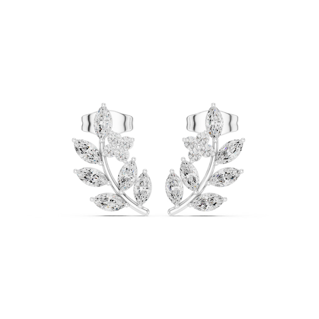 The Willow Vine Lan Grown Diamond Climbers White Gold