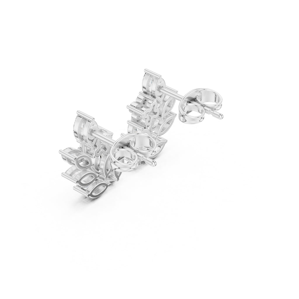 The Willow Vine Lan Grown Diamond Climbers White Gold