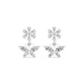 The Monarch Drop Lab Grown Diamond Earrings White Gold