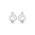 The Swirl Lab Grown Diamond Studs White Gold