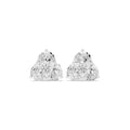 The Trefoil Lab Grown Diamond Studs White Gold