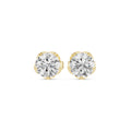 The Essential Lan Grown Diamond Solitaire Studs Yellow Gold