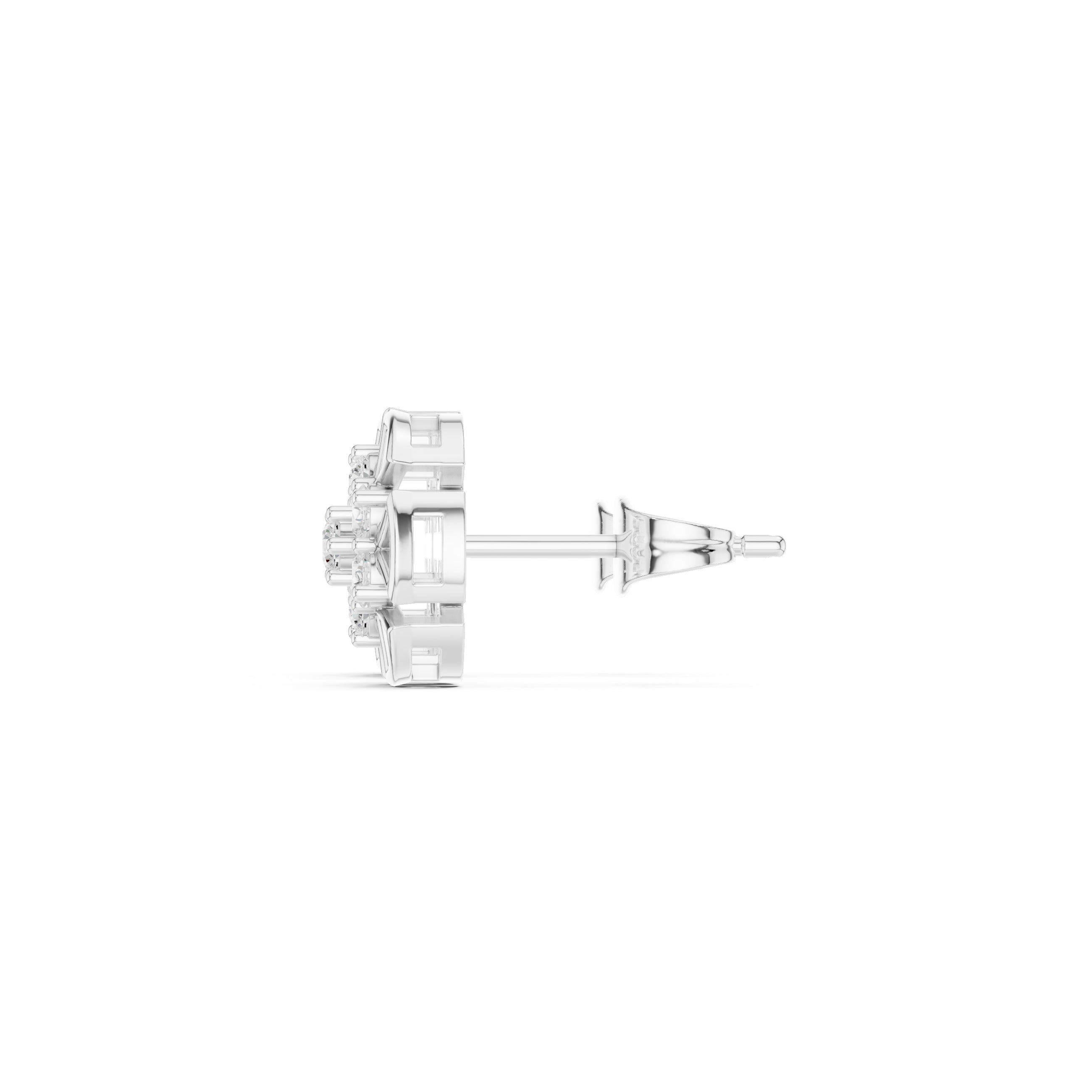 The Labyrinth Lan Grown Diamond Studs White Gold
