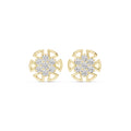 The Labyrinth Lan Grown Diamond Studs Yellow Gold