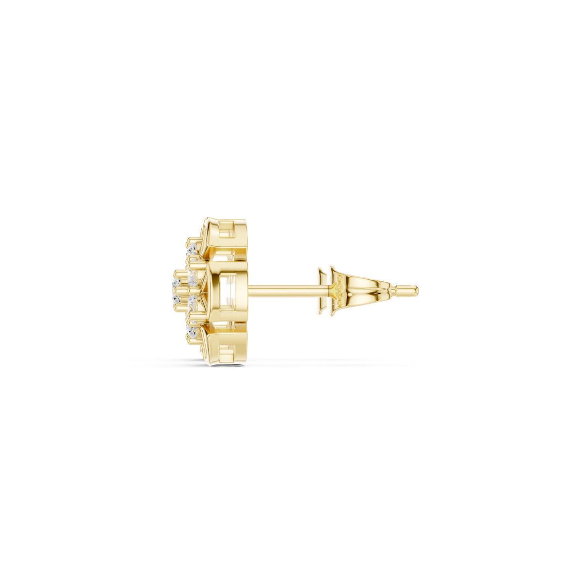 The Labyrinth Lab Grown Diamond Studs Yellow Gold