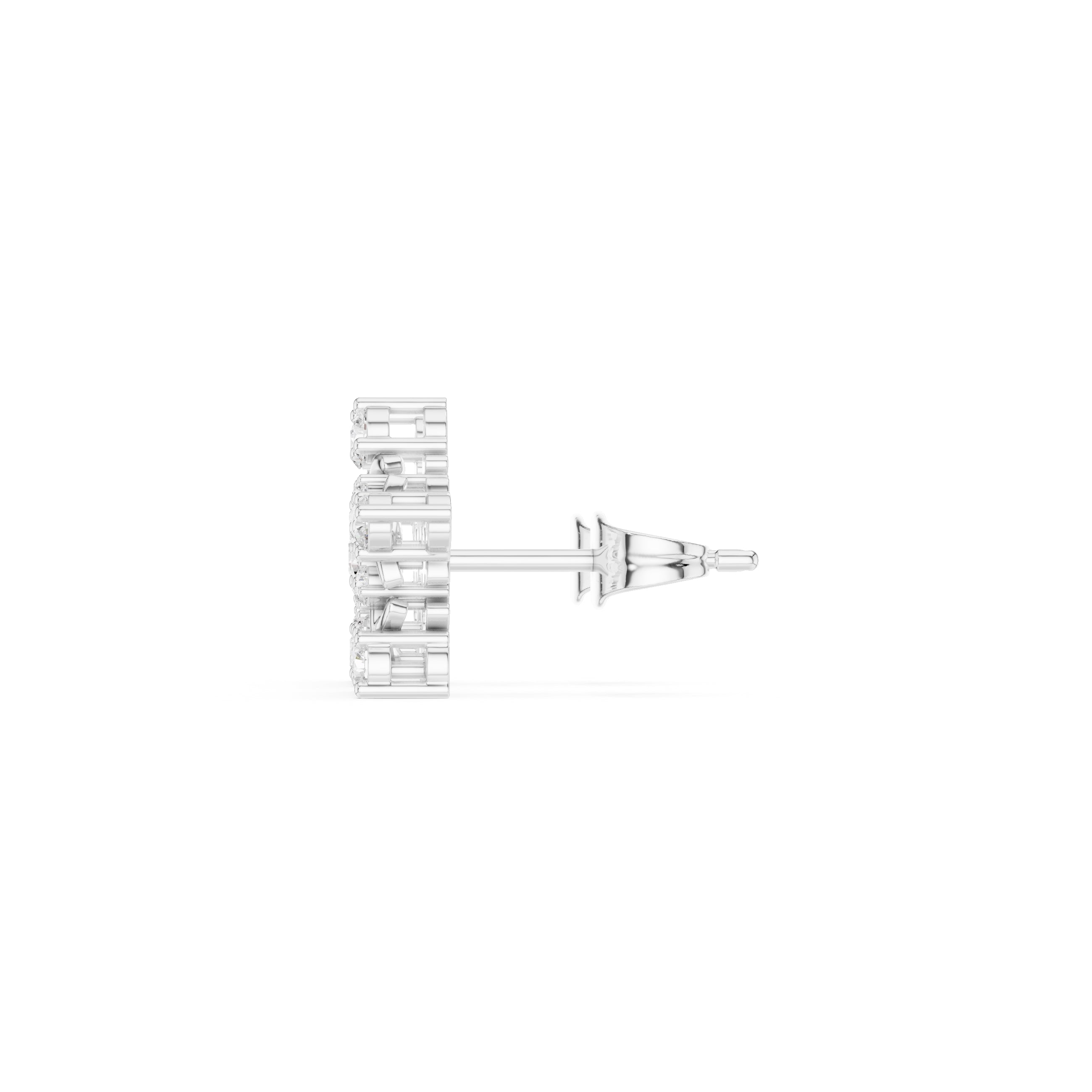 The Supernova Lan Grown Diamond Studs White Gold