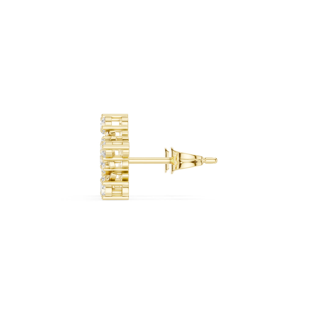The Supernova Lan Grown Diamond Studs Yellow Gold