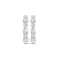 The Mosaic Lab Grown Diamond Huggies White Gold