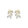 The Willow Vine Lan Grown Diamond Studs Yellow Gold