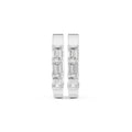 The Prism Wide Lab Grown Diamond Huggies White Gold