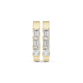 The Prism Wide Lan Grown Diamond Huggies Yellow Gold