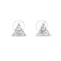 The Trillion Solitaire Lab Grown Diamond Studs White Gold