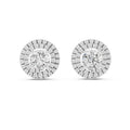 The Celestial Double Halo Lab Grown Diamond Studs White Gold