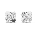 The Blushing Blossom Lab Grown Diamond Studs White Gold
