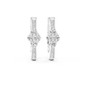 The Clover Cluster Lab Grown Diamond Huggie Hoops White Gold