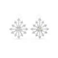 The Snowflake Burst Lab Grown Diamond Earrings White Gold