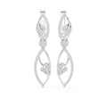 The Enamored Vine Lab Grown Diamond Drop Earrings White Gold