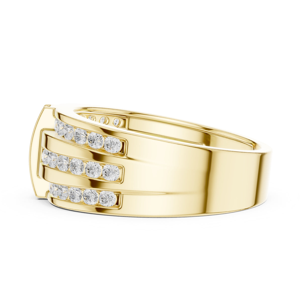The Meridian Statement Ring Yellow Gold