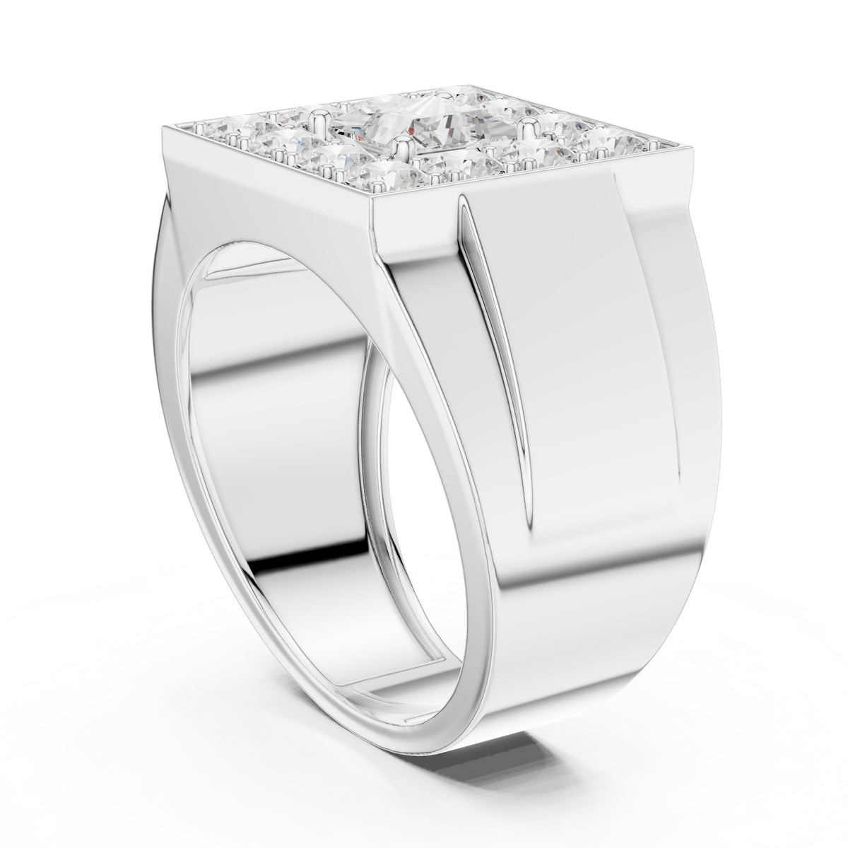 1.00 ct Dynasty Halo Ring 1ct White Gold