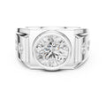 3.00 ct Titan Bezel Ring 3ct White Gold