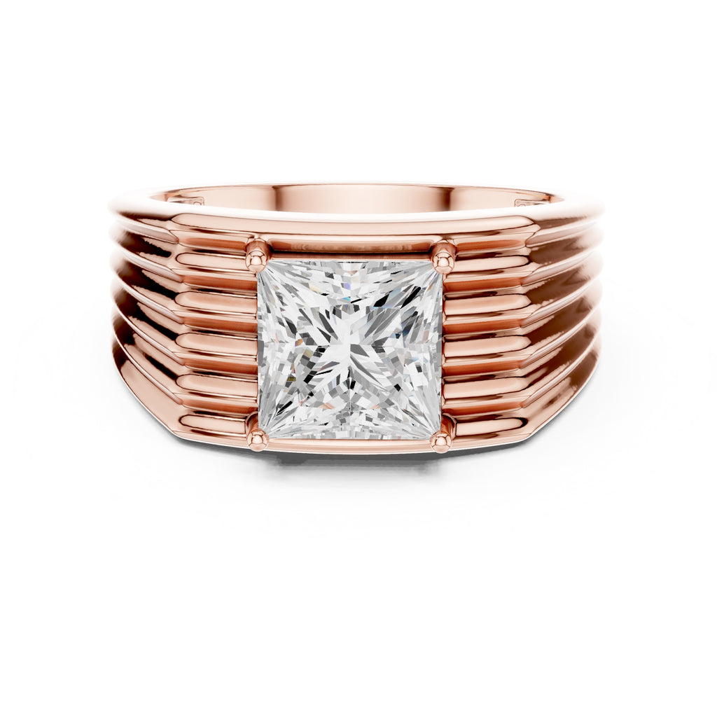 2.25 ct Stratum Princess-Cut Ring 2.25ct Rose Gold