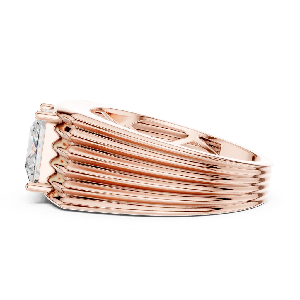 2.25 ct Stratum Princess-Cut Ring 2.25ct Rose Gold