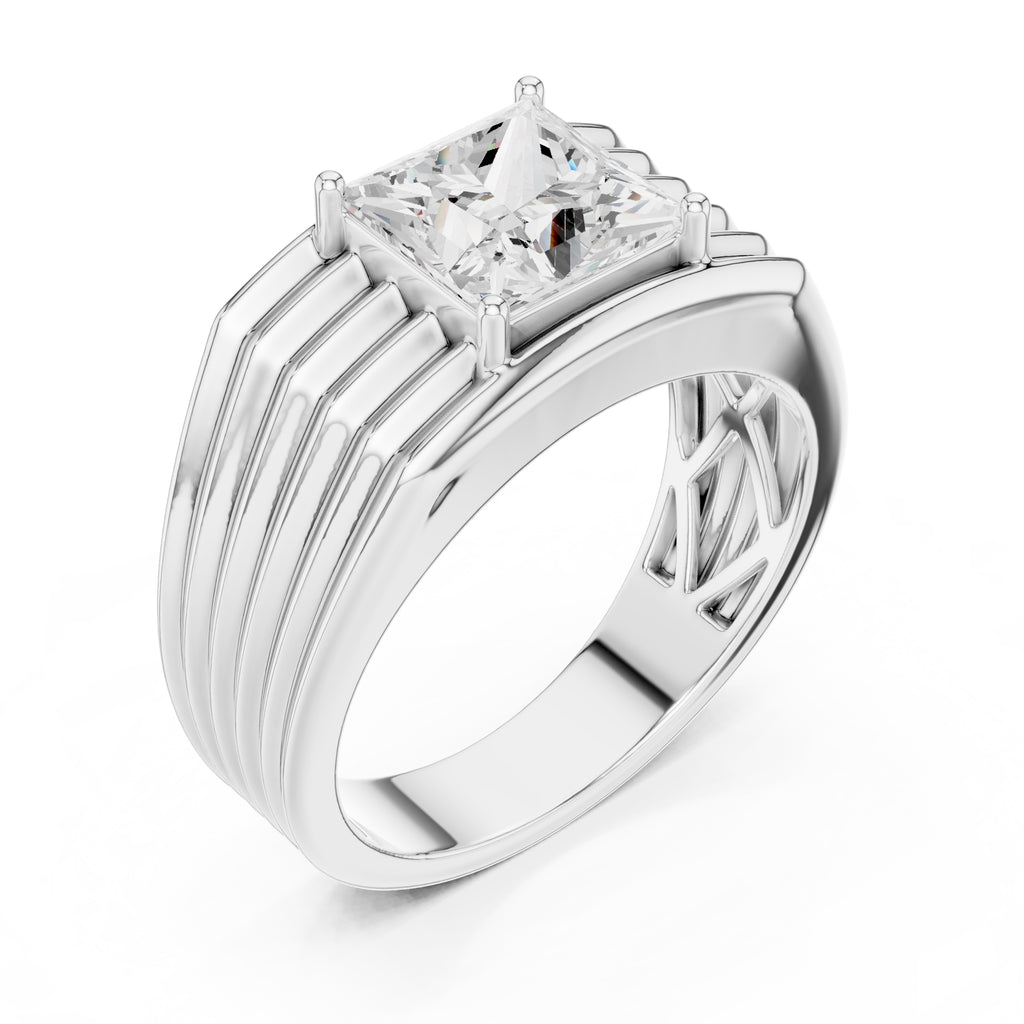 2.25 ct Stratum Princess-Cut Ring 2.25ct White Gold
