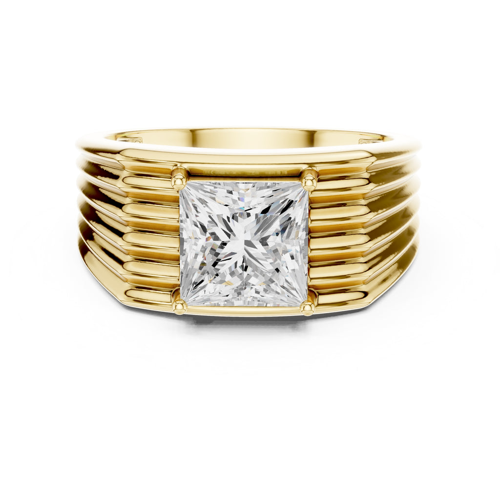 2.25 ct Stratum Princess-Cut Ring 2.25ct Yellow Gold