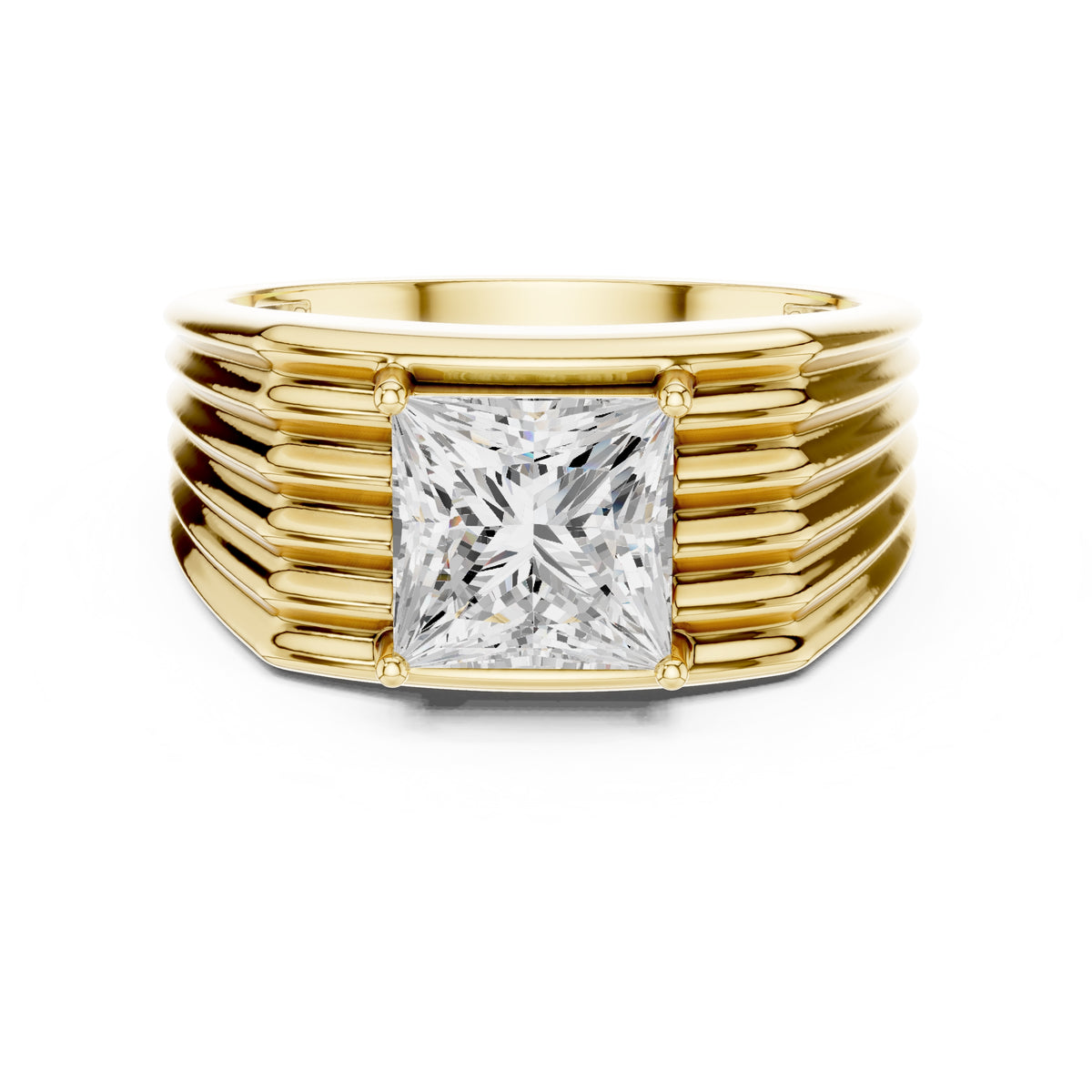 2.25 ct Stratum Princess-Cut Ring 2.25ct Yellow Gold