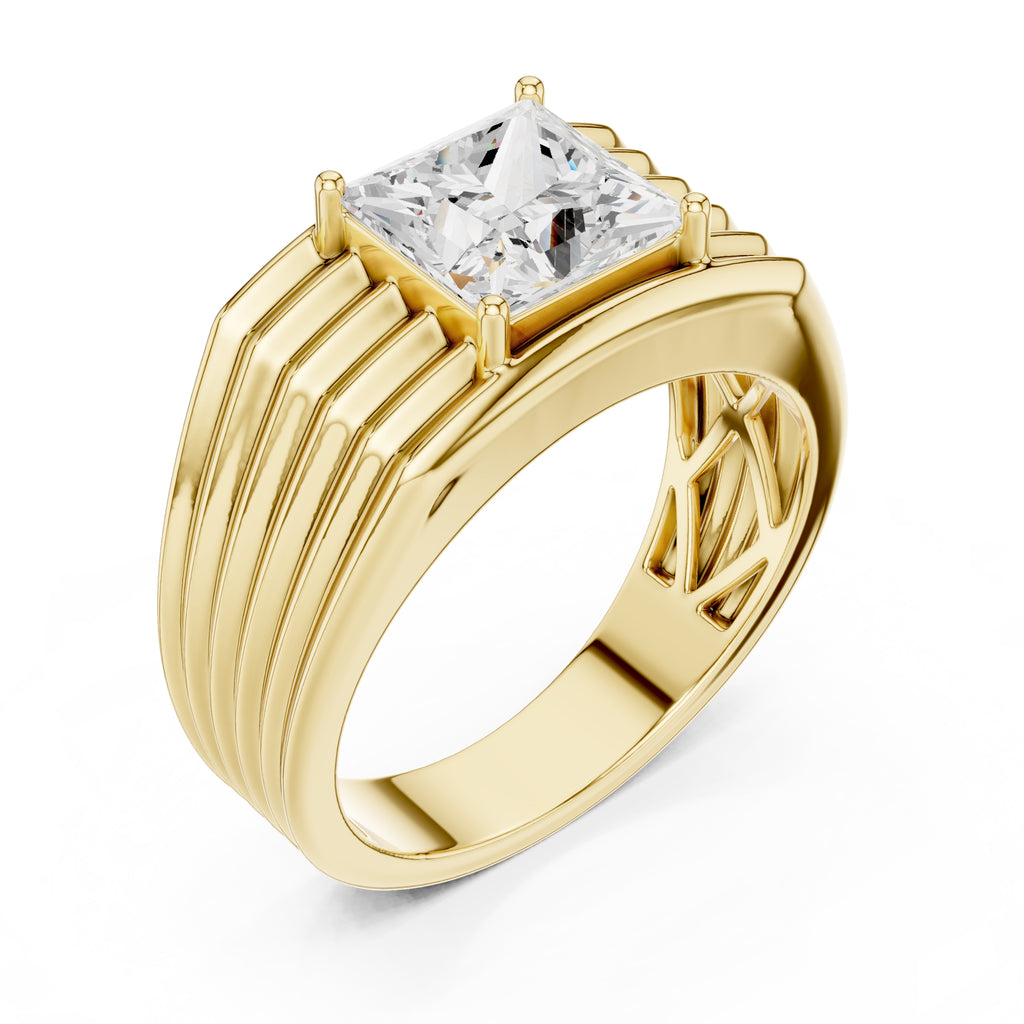 2.25 ct Stratum Princess-Cut Ring 2.25ct Yellow Gold