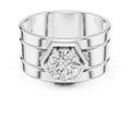 1.50 ct Hexa-Crown Solitaire Ring 1.5ct White Gold