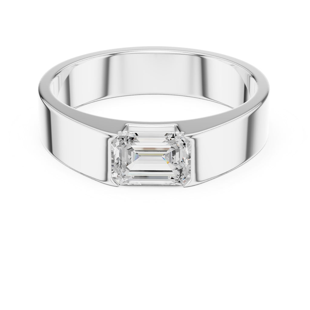 1.00 ct Horizon Emerald-Cut Band 1ct White Gold