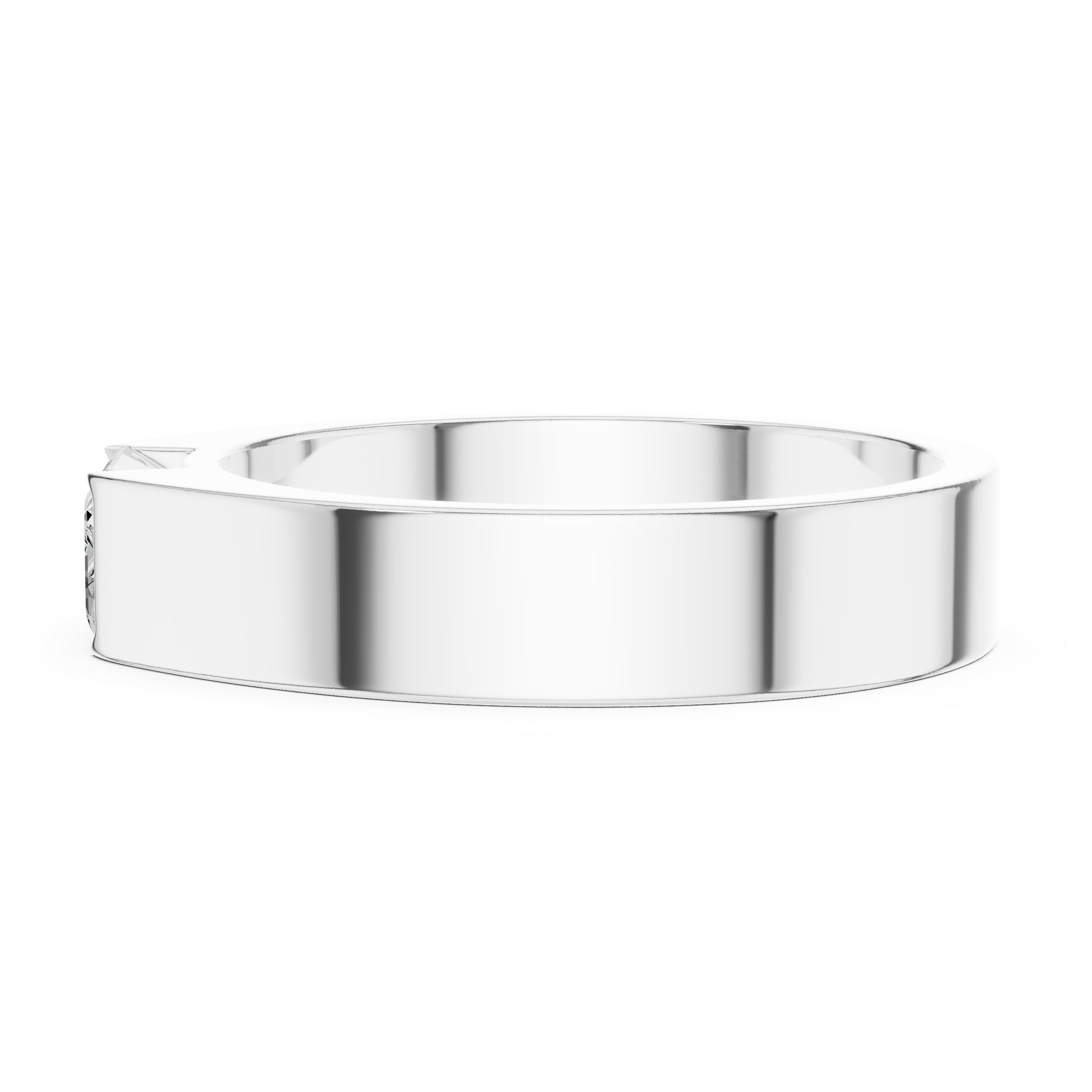1.00 ct Horizon Emerald-Cut Band 1ct White Gold