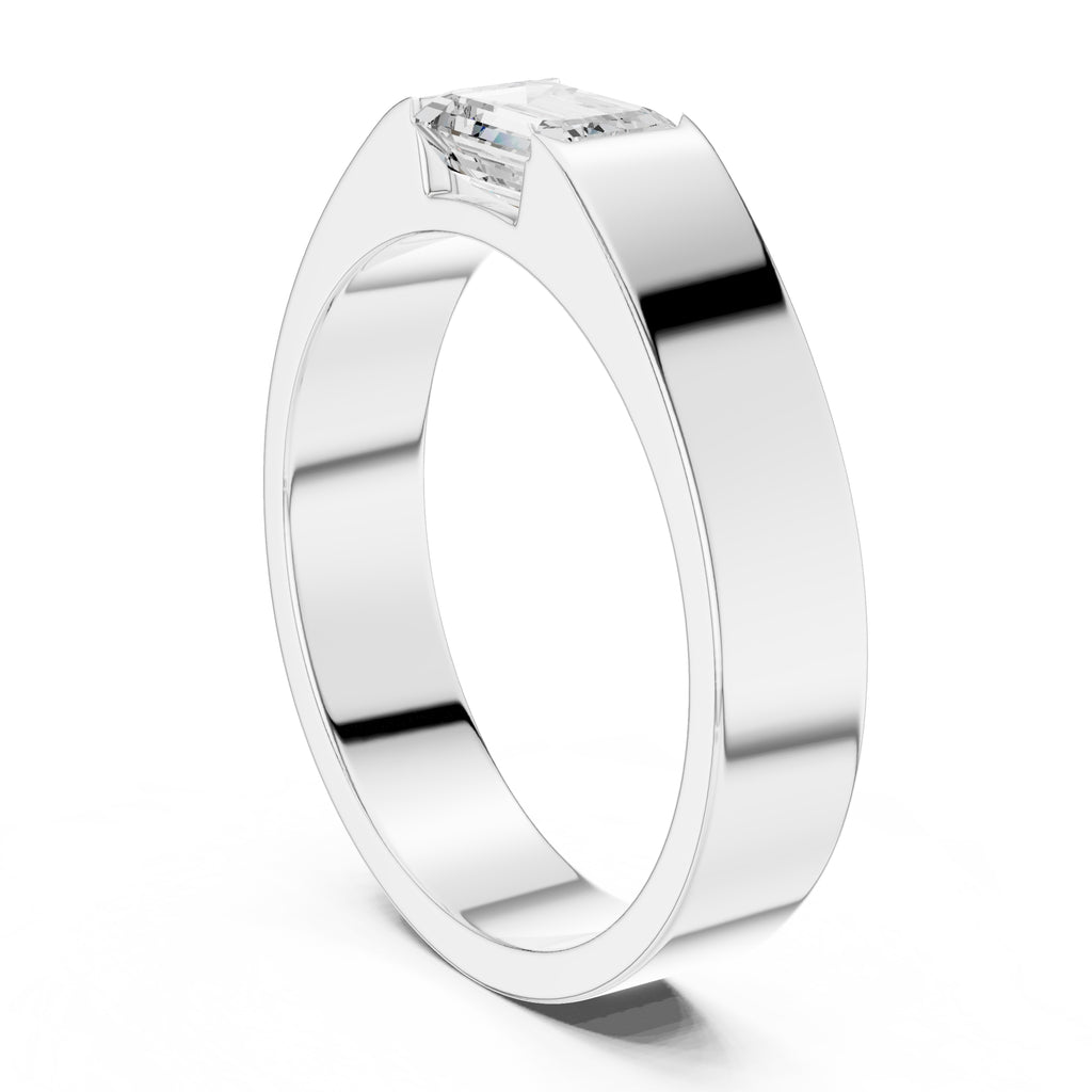 1.00 ct Horizon Emerald-Cut Band 1ct White Gold