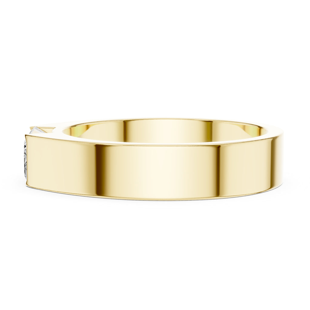1.00 ct Horizon Emerald-Cut Band 1ct Yellow Gold