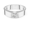 1.00 ct Monolith Princess-Cut Band 1ct White Gold