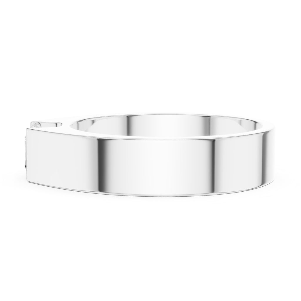 1.00 ct Monolith Princess-Cut Band 1ct White Gold