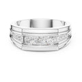 The Cascade Channel Band White Gold