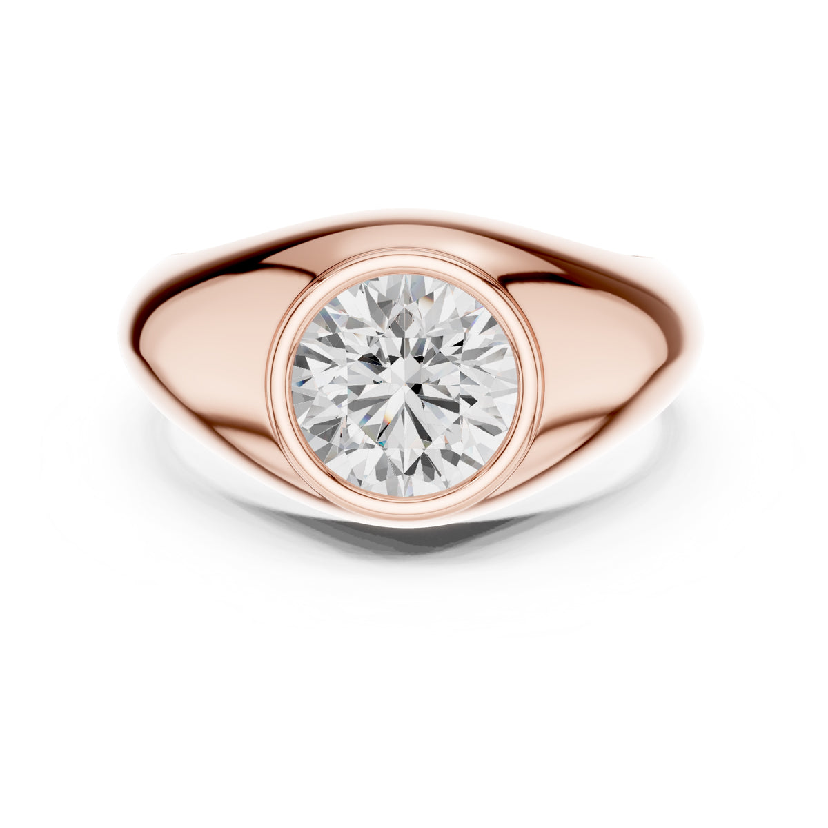 2.00 ct Heritage Round Solitaire 2ct Rose Gold