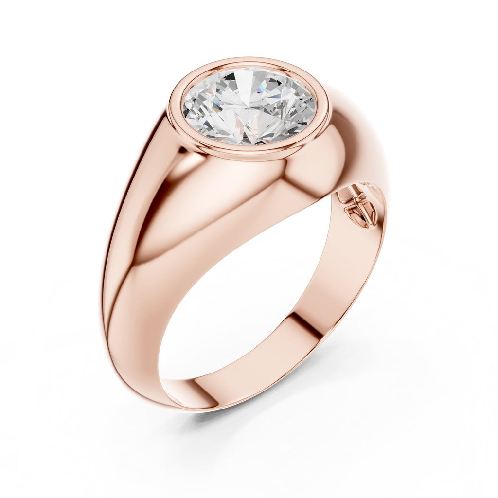 2.00 ct Heritage Round Solitaire 2ct Rose Gold