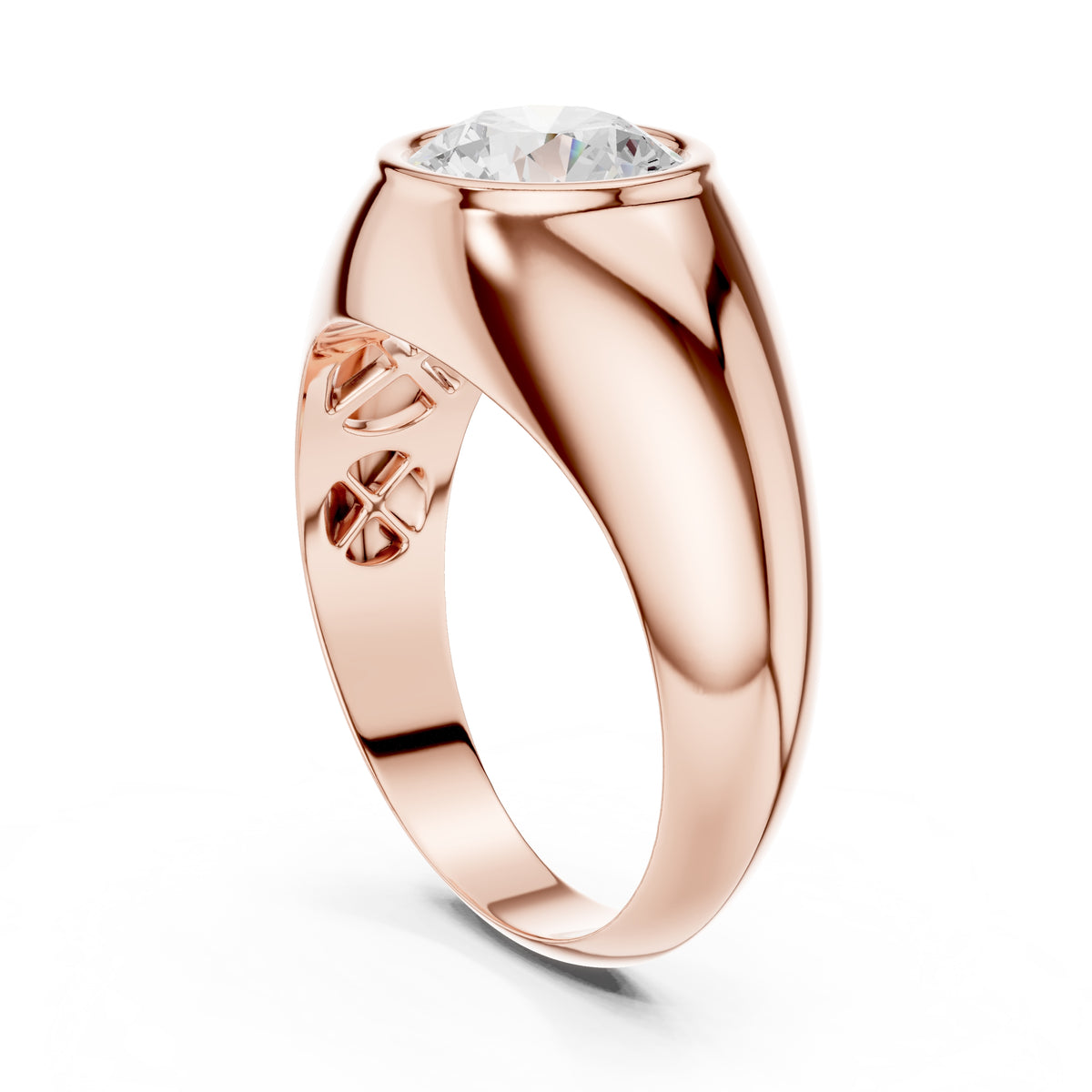 2.00 ct Heritage Round Solitaire 2ct Rose Gold