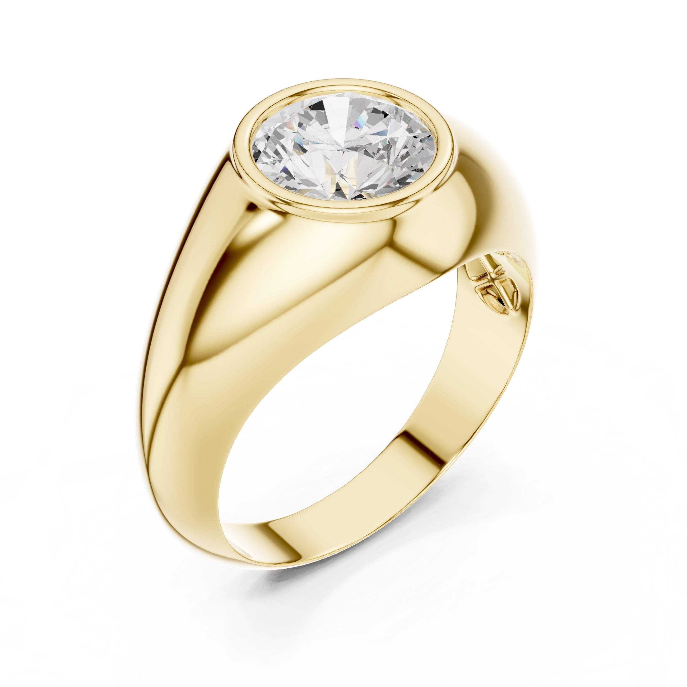 2.00 ct Heritage Round Solitaire 2ct Yellow Gold