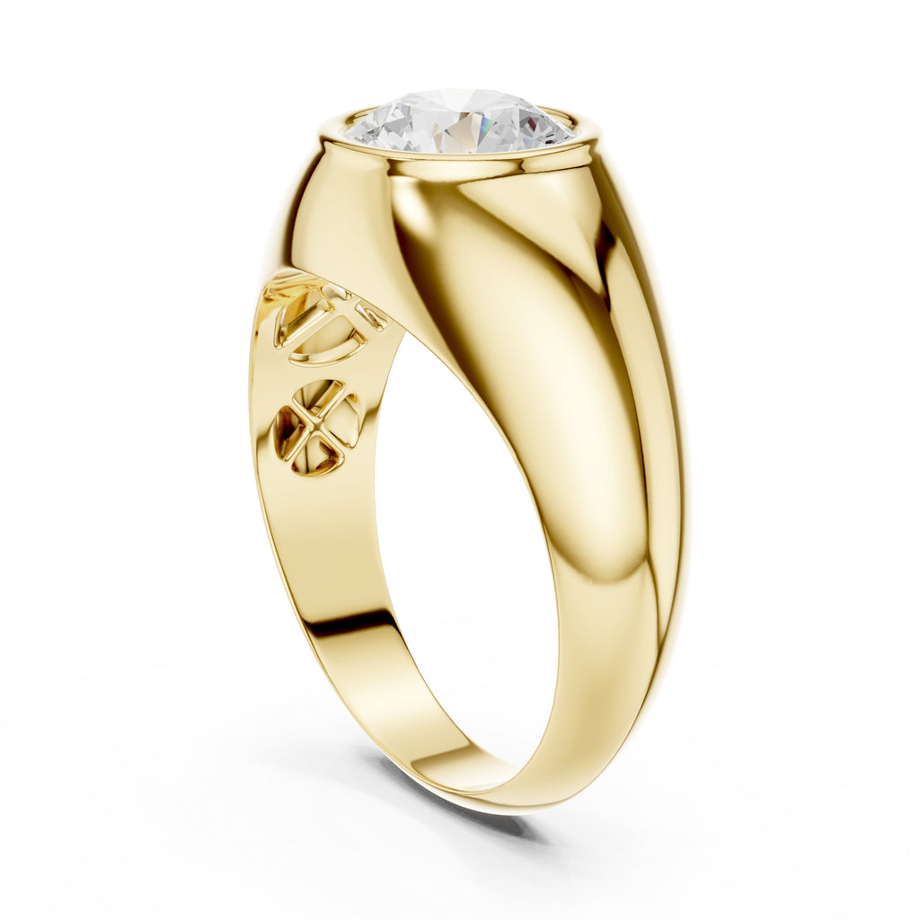2.00 ct Heritage Round Solitaire 2ct Yellow Gold